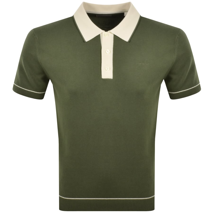 Image number 1 for Gant Modal Polo T Shirt Green