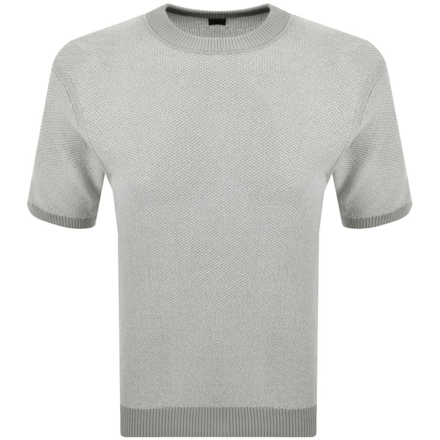 Image number 2 for BOSS Kantonio Short Sleeve Jumper Grey