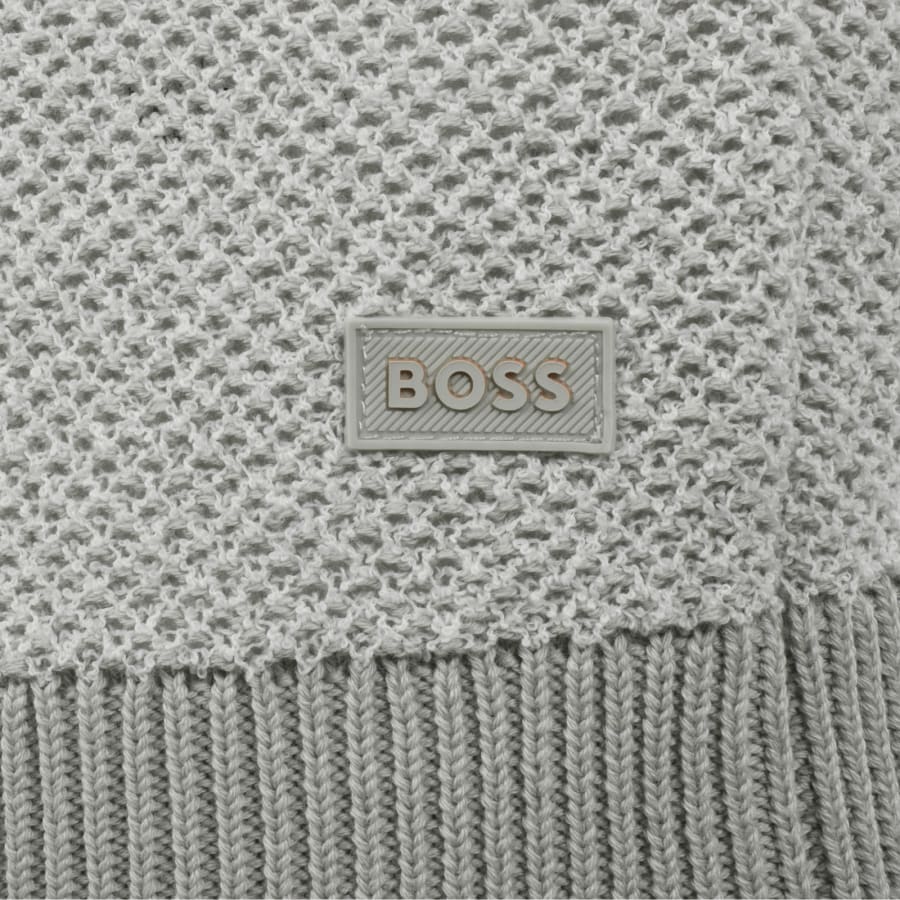 Image number 4 for BOSS Kantonio Short Sleeve Jumper Grey