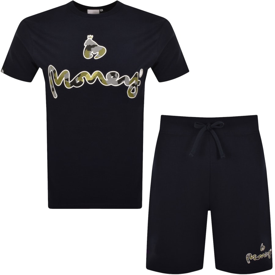 Image number 1 for Money Camo Signature Twin Set Navy