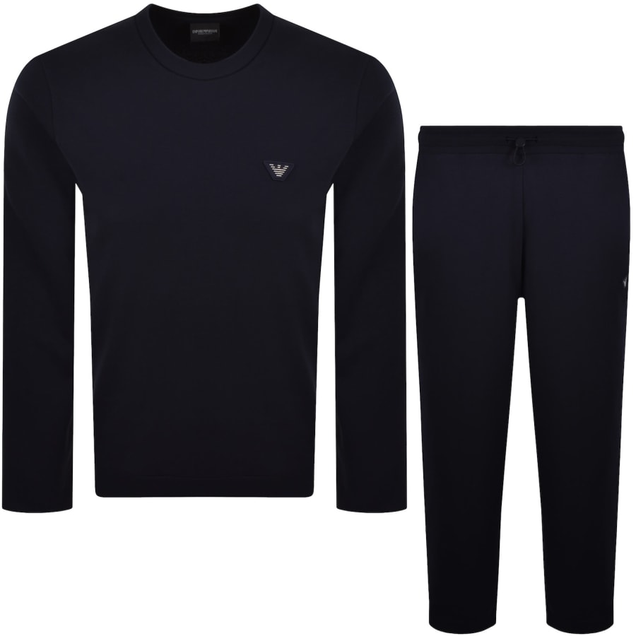 Image number 1 for Emporio Armani Lounge Tracksuit Navy