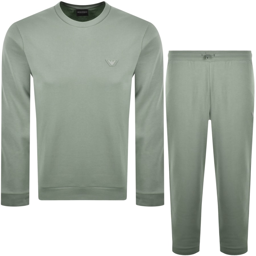 Image number 1 for Emporio Armani Lounge Tracksuit Green