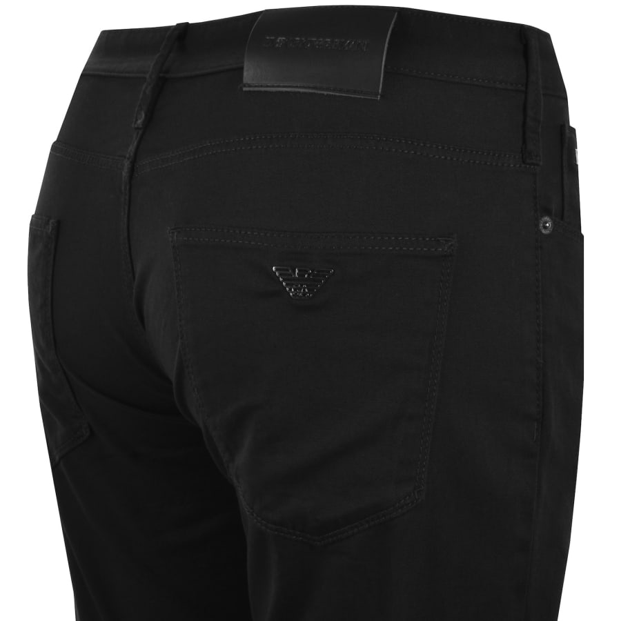 Image number 4 for Emporio Armani J06 Slim Fit Trousers Black