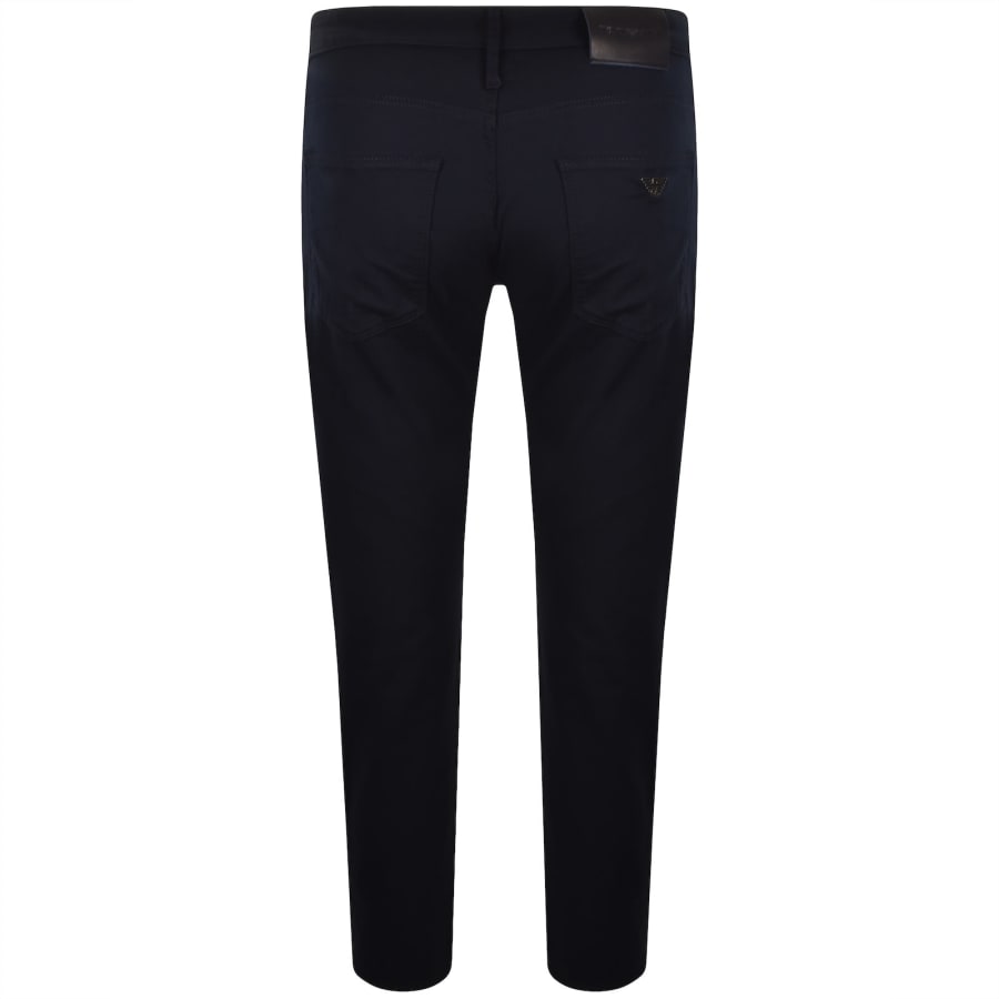 Image number 3 for Emporio Armani J06 Slim Fit Trousers Navy