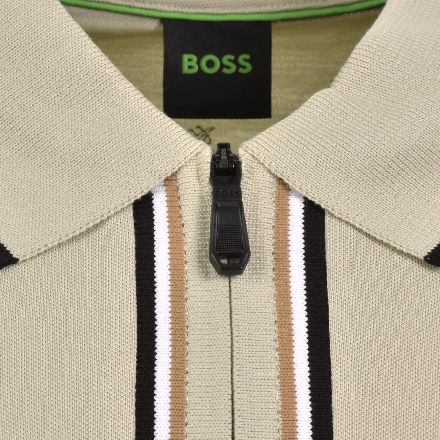 Image number 4 for BOSS Slim Fit Philix Polo T Shirt Beige