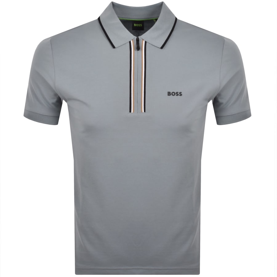 Image number 1 for BOSS Slim Fit Philix Polo T Shirt Grey