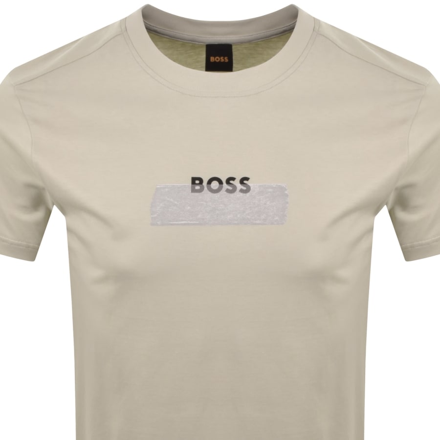 Image number 2 for BOSS Te Logotape T Shirt Beige
