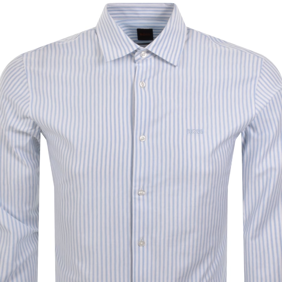 Image number 2 for BOSS Mysoft 2 Long Sleeve Shirt Blue