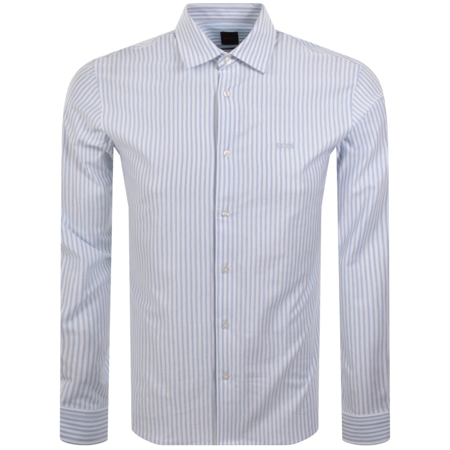 Image number 1 for BOSS Mysoft 2 Long Sleeve Shirt Blue