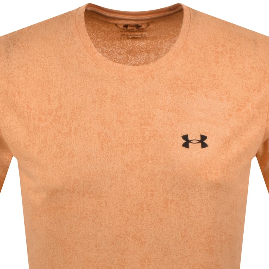 Image number 2 for Under Armour Tech Pixelate T Shirt Orange