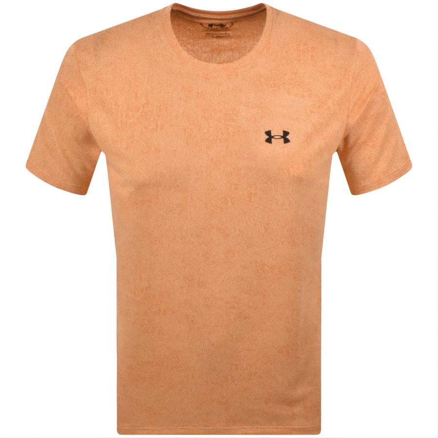 Image number 1 for Under Armour Tech Pixelate T Shirt Orange