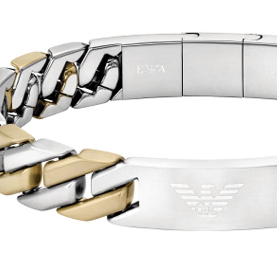 Image number 3 for Emporio Armani Steel Eagle ID Bracelet Silver