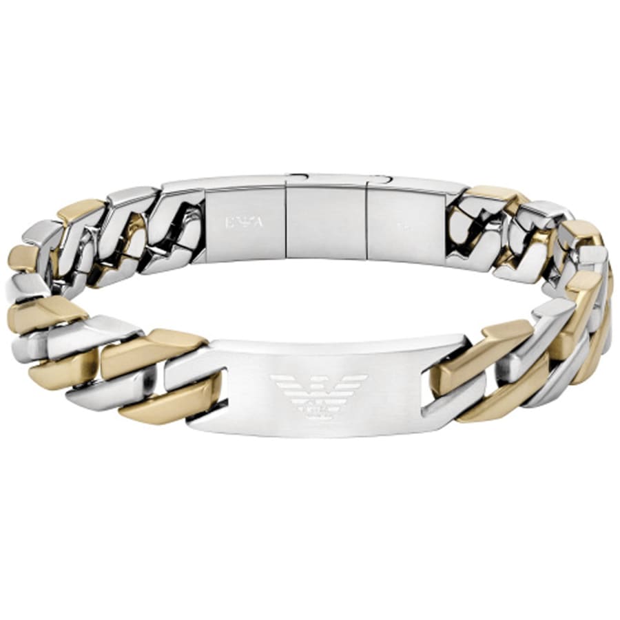 Image number 1 for Emporio Armani Steel Eagle ID Bracelet Silver
