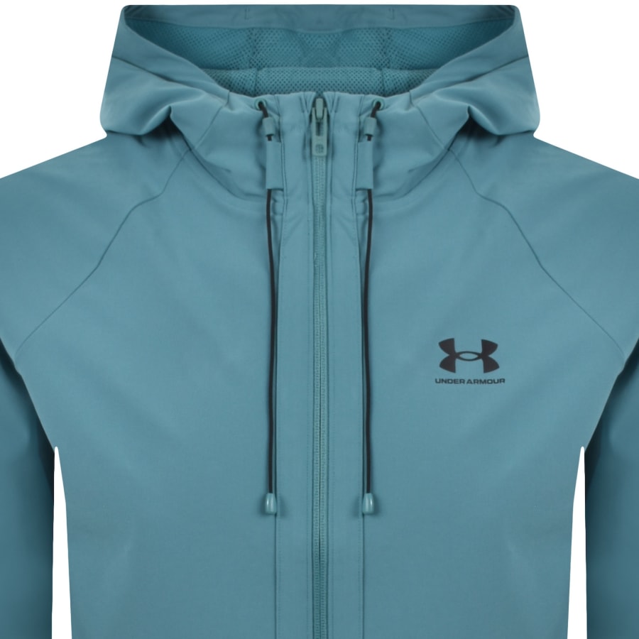 Image number 2 for Under Armour Windbreaker Jacket Blue