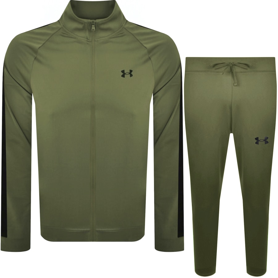 Image number 1 for Under Armour Rival Knit Tracksuit Green
