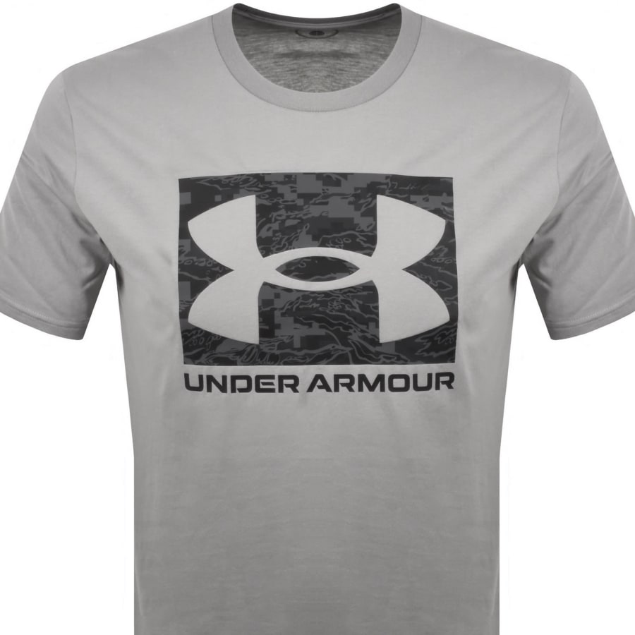 Image number 2 for Under Armour ABC Camouflage Logo T Shirt Grey