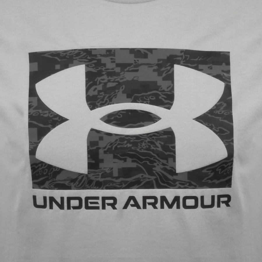 Image number 3 for Under Armour ABC Camouflage Logo T Shirt Grey