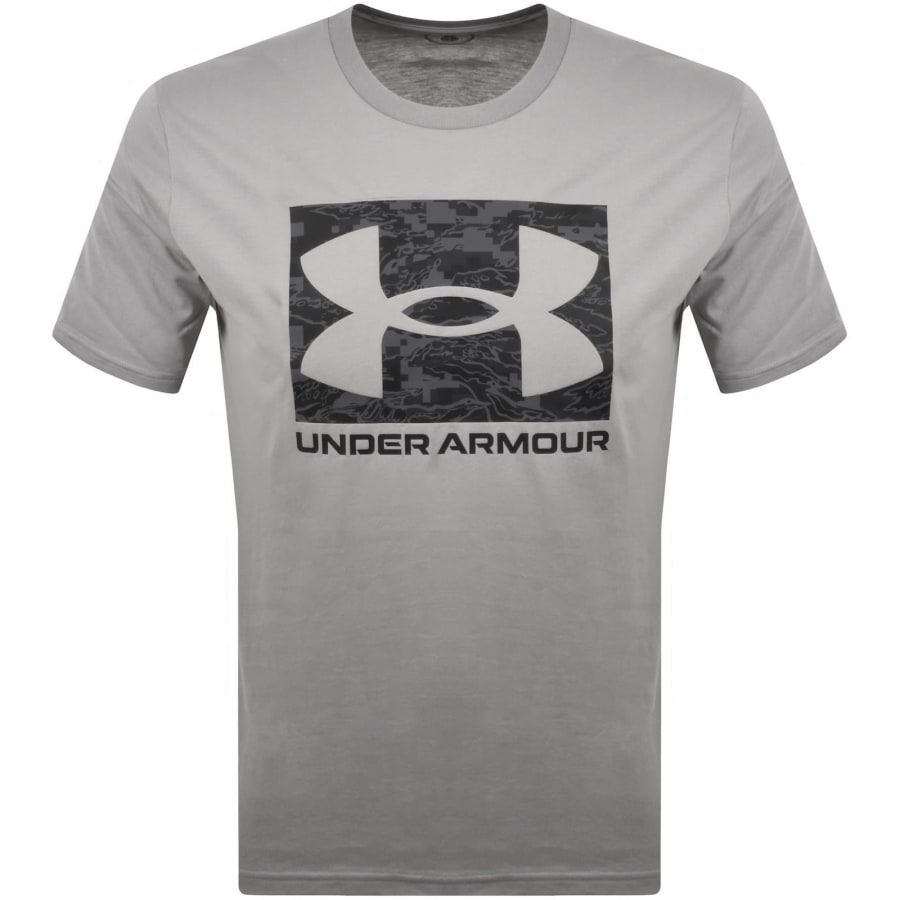 Image number 1 for Under Armour ABC Camouflage Logo T Shirt Grey