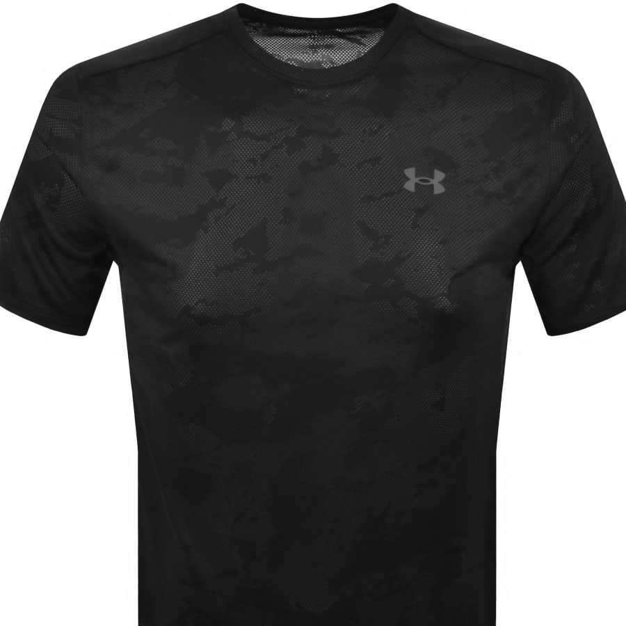 Image number 2 for Under Armour Tech Jacquard T Shirt Black