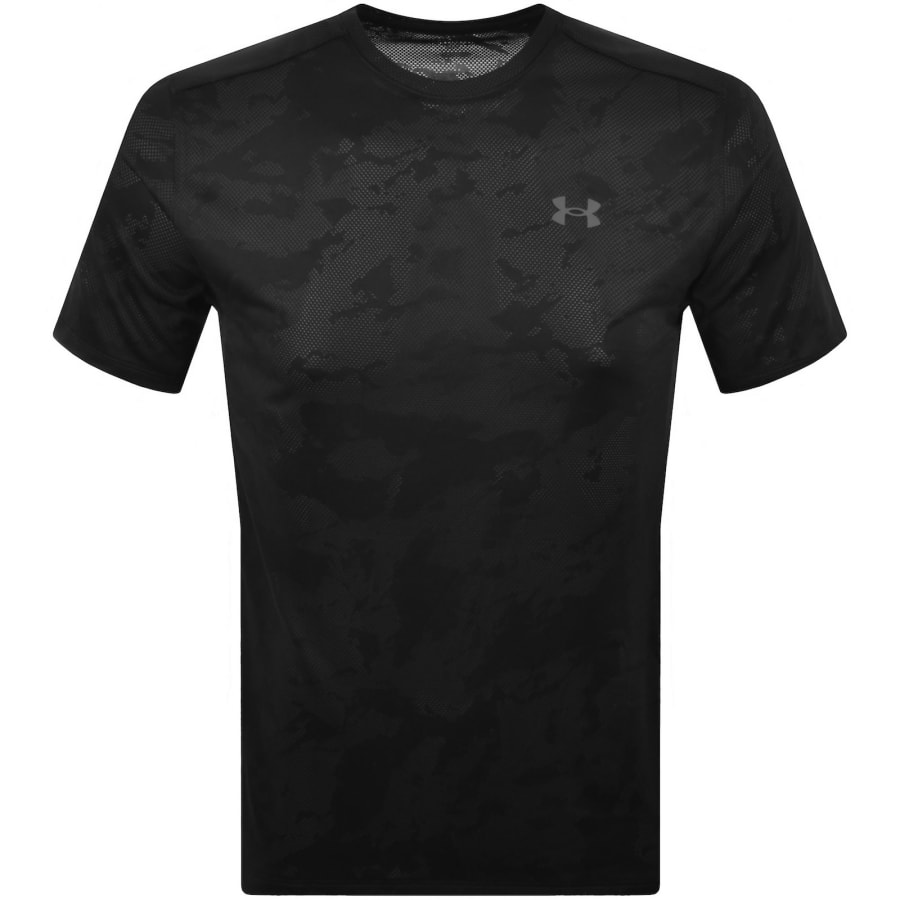 Image number 1 for Under Armour Tech Jacquard T Shirt Black