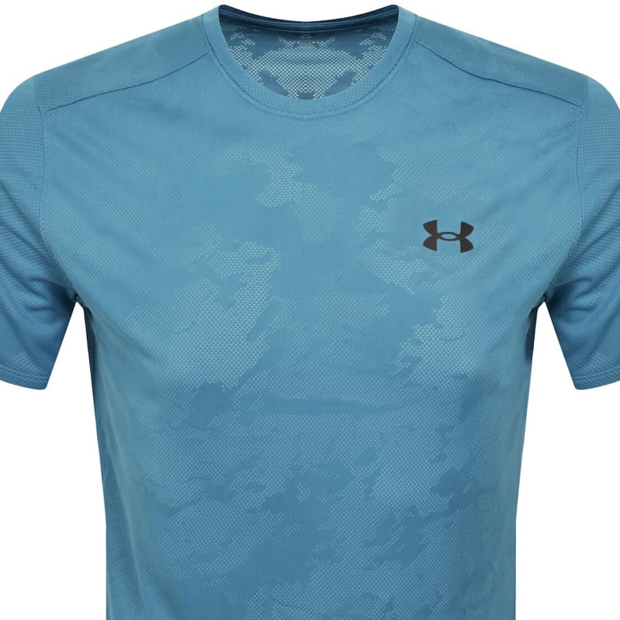 Image number 2 for Under Armour Tech Jacquard T Shirt Blue