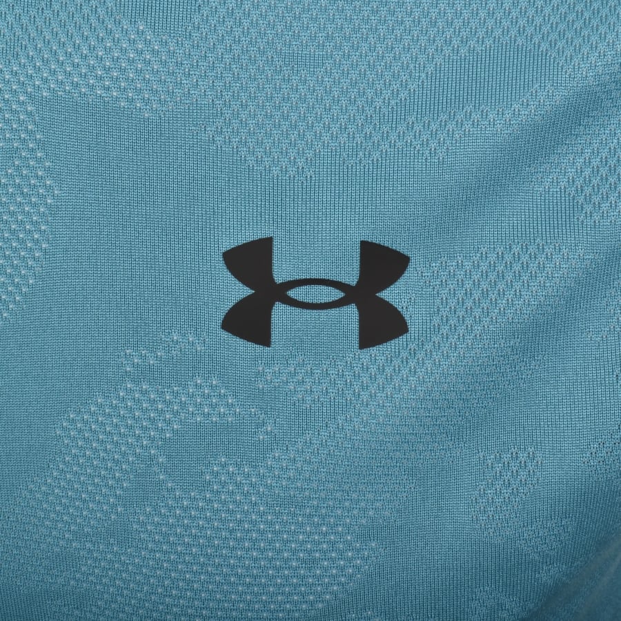 Image number 3 for Under Armour Tech Jacquard T Shirt Blue