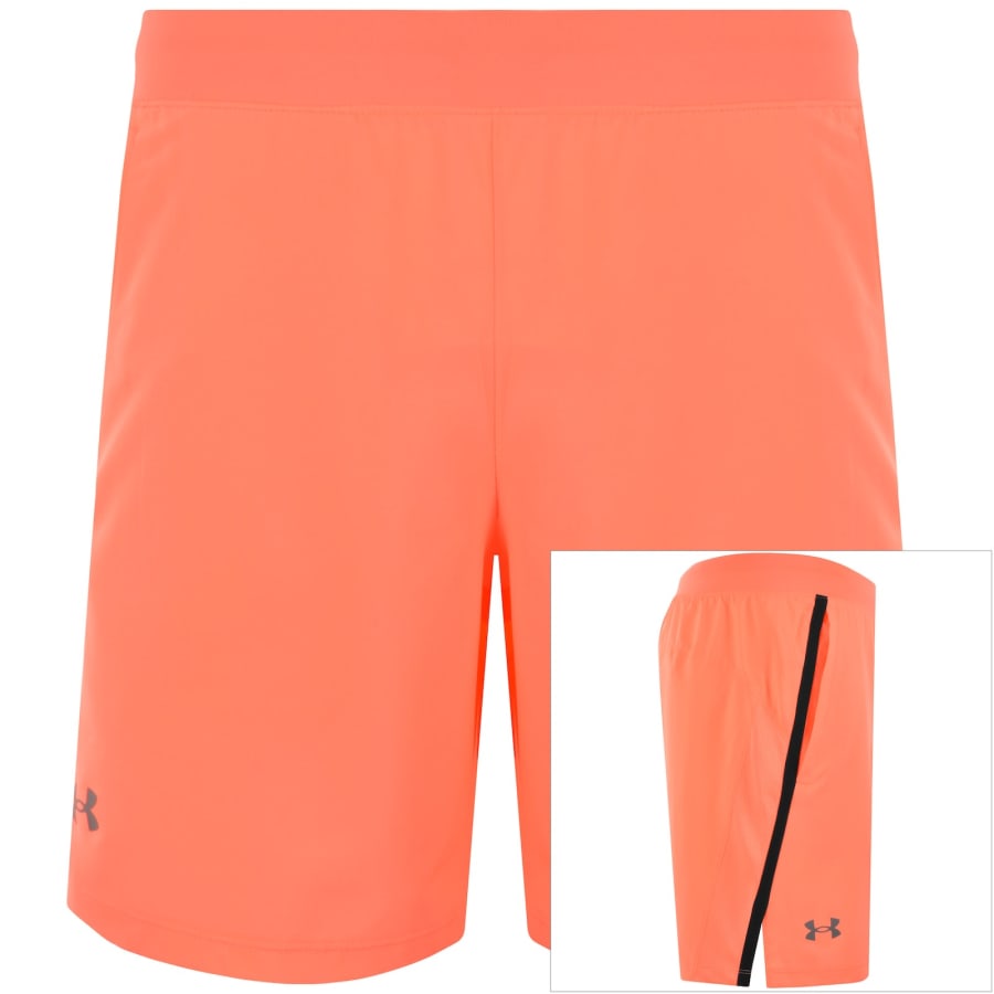 Image number 1 for Under Armour Launch 7 Shorts Orange