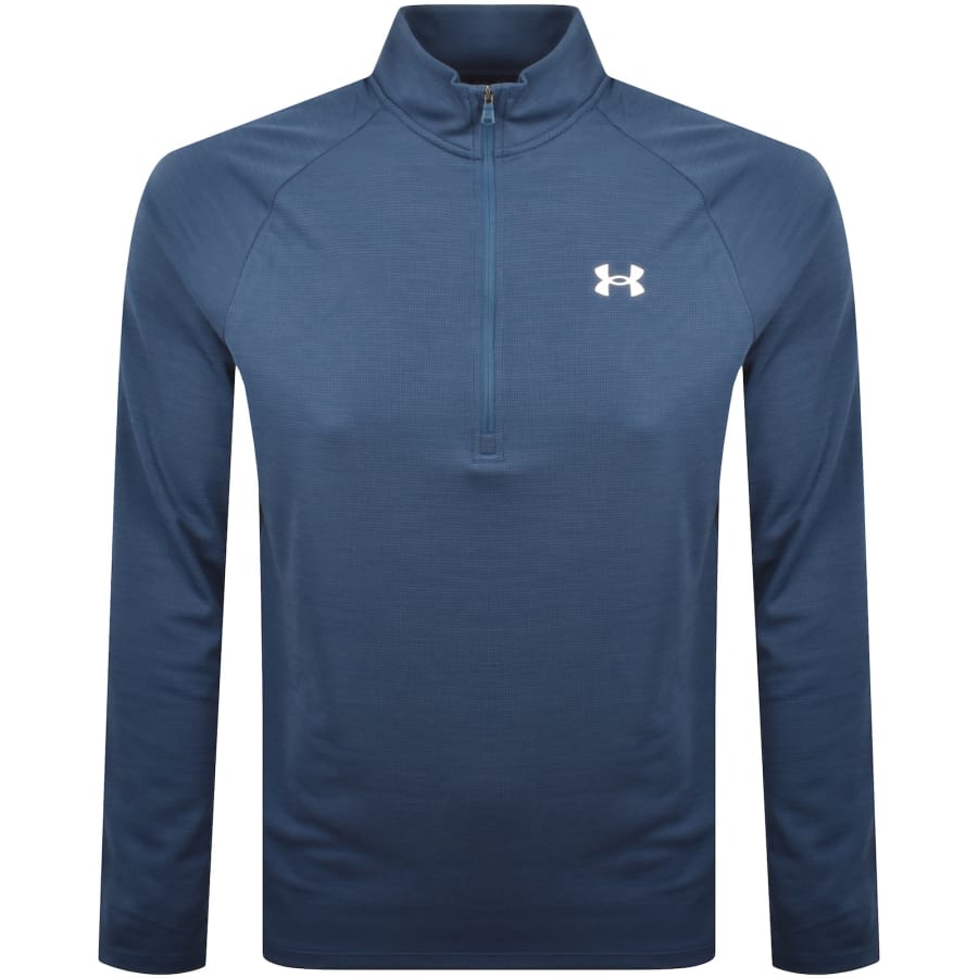 Image number 1 for Under Armour Tech Half Zip Sweatshirt Blue