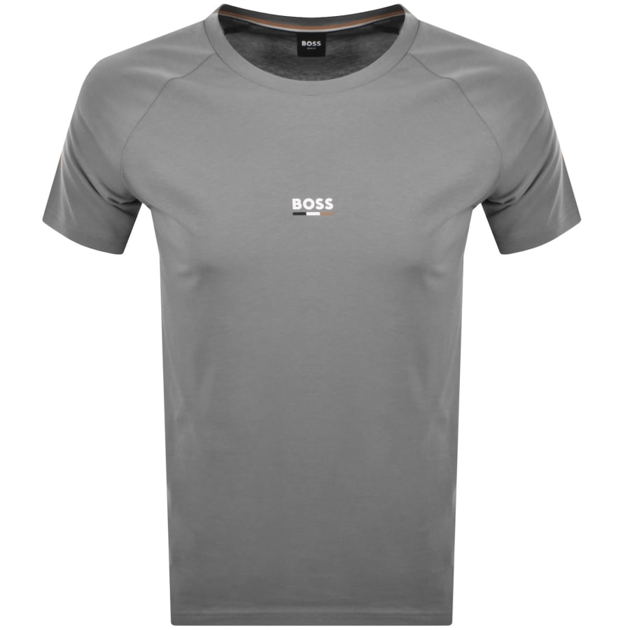 Image number 1 for BOSS Slim Fit Beach T Shirt Grey