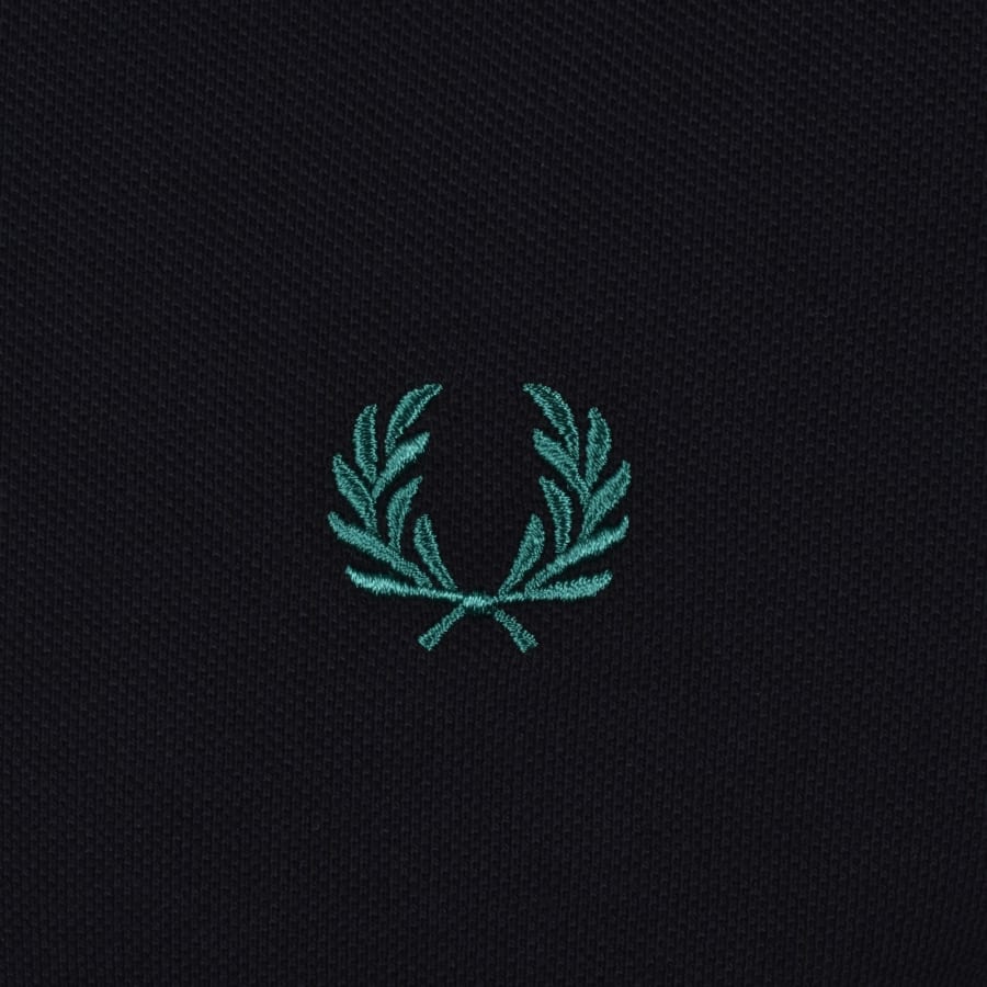 Image number 3 for Fred Perry Twin Tipped Cuff T Shirt Navy