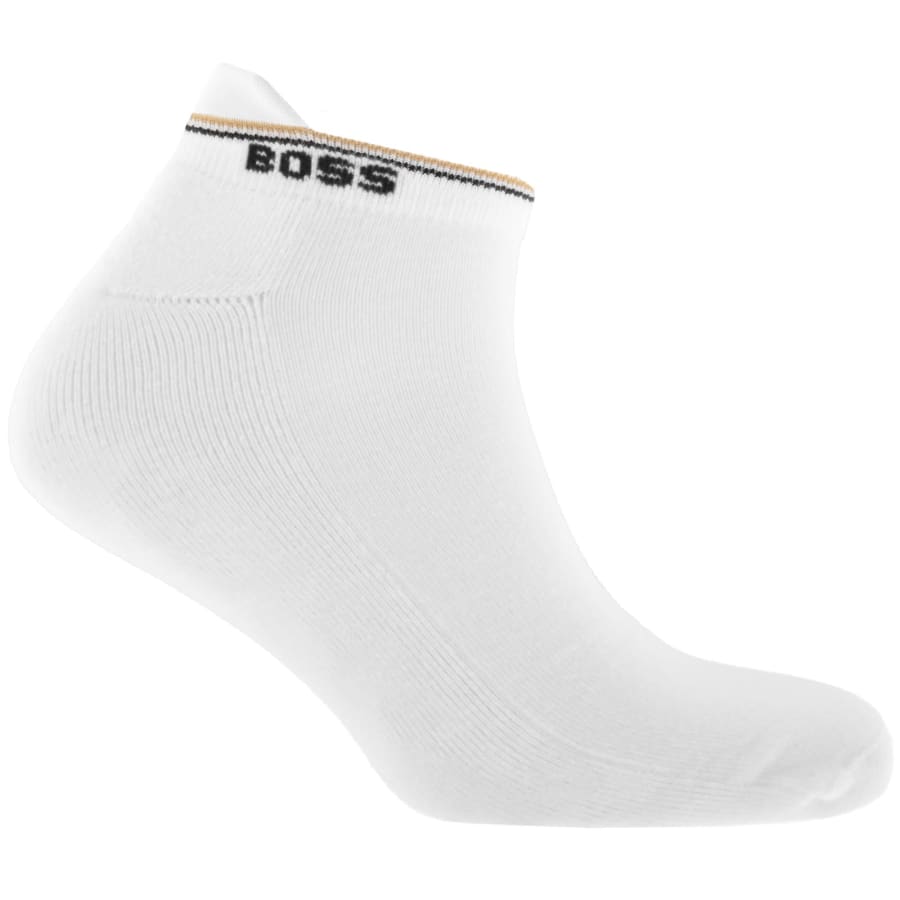 Image number 2 for BOSS 3 Pack Ankle Socks White