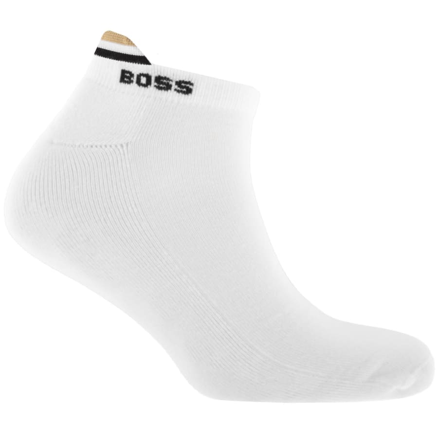 Image number 3 for BOSS 3 Pack Ankle Socks White