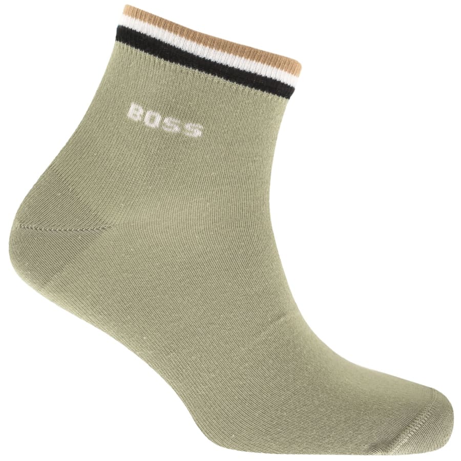 Image number 2 for BOSS 2 Pack Ankle Socks Green