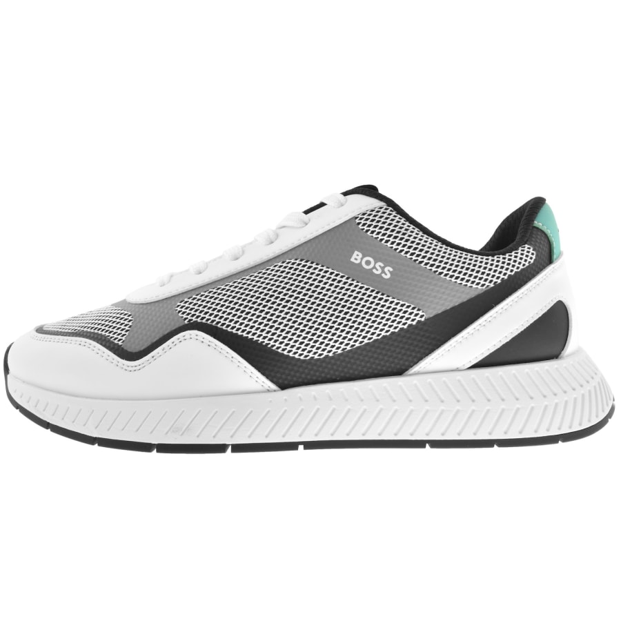 Image number 1 for BOSS Titanium Runner Trainers White
