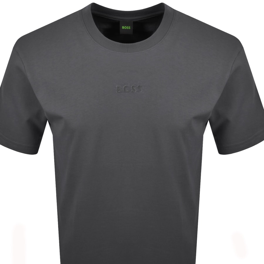 Image number 2 for BOSS Tee 10 T Shirt Open Grey
