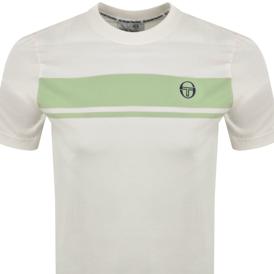 Image number 2 for Sergio Tacchini Master T Shirt Cream