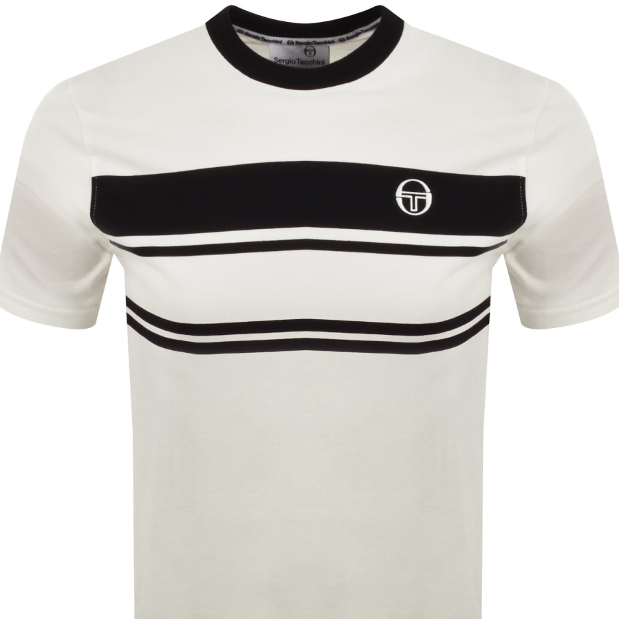 Image number 2 for Sergio Tacchini Dallarindo T Shirt Cream