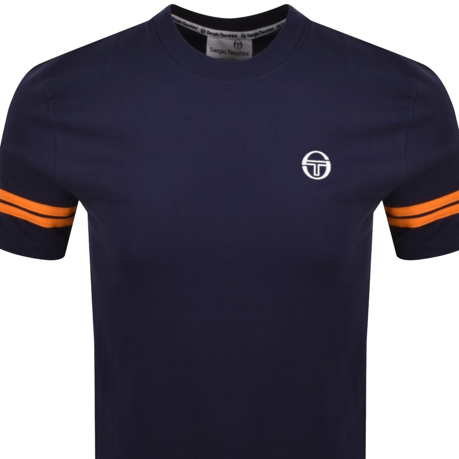 Image number 2 for Sergio Tacchini Grello T Shirt Navy