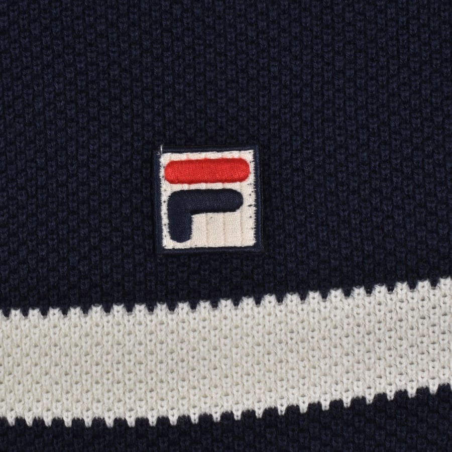 Image number 3 for Fila Gerardo Knit T Shirt Navy