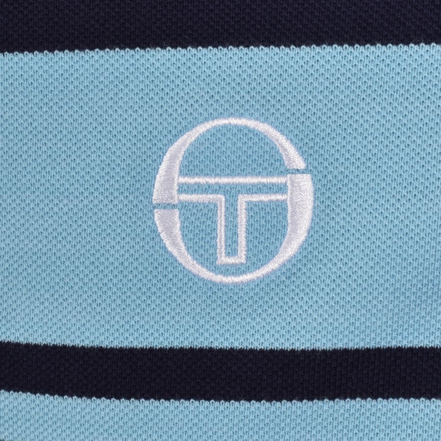 Image number 3 for Sergio Tacchini Young Line Polo T Shirt Navy