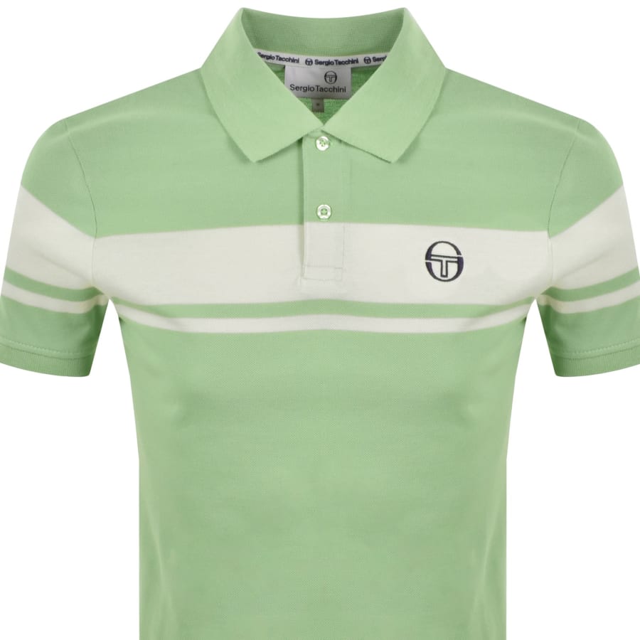 Image number 2 for Sergio Tacchini Young Line Polo T Shirt Green
