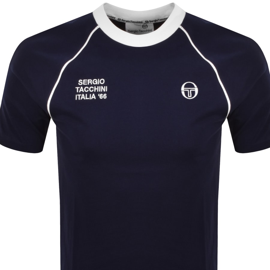 Image number 2 for Sergio Tacchini Ghibli Davis T Shirt Navy