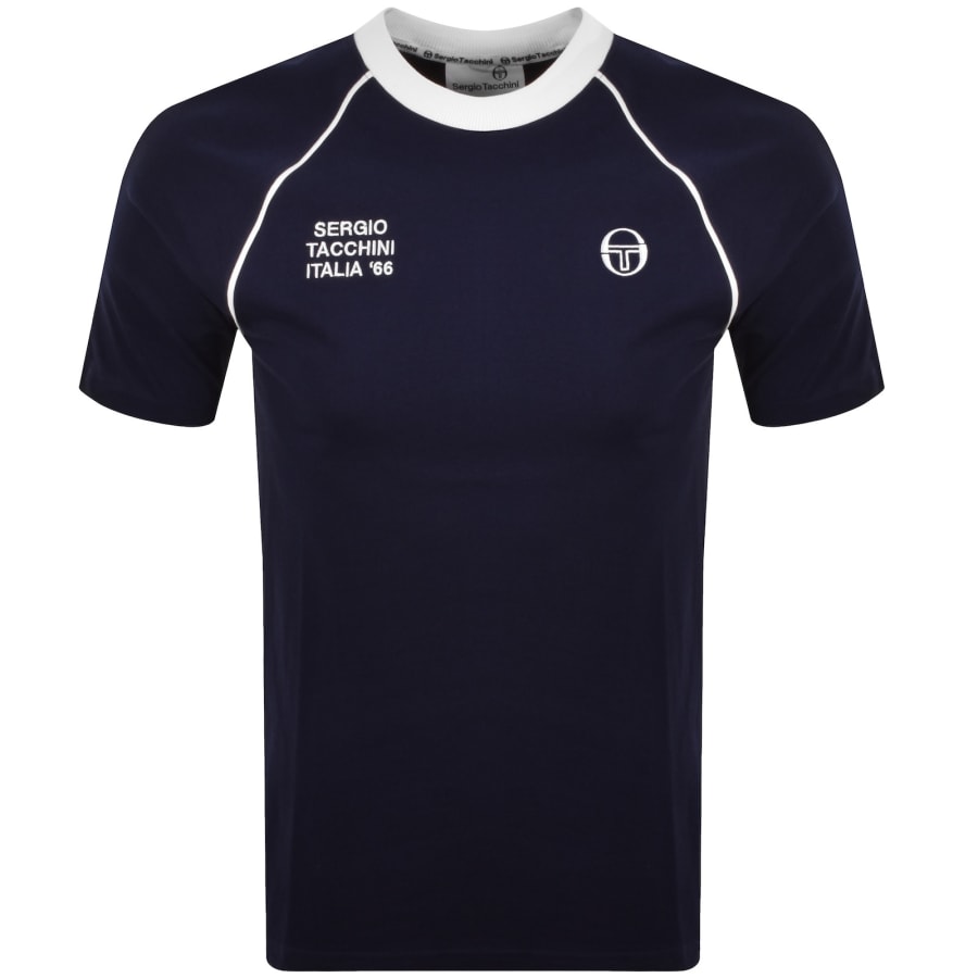 Image number 1 for Sergio Tacchini Ghibli Davis T Shirt Navy
