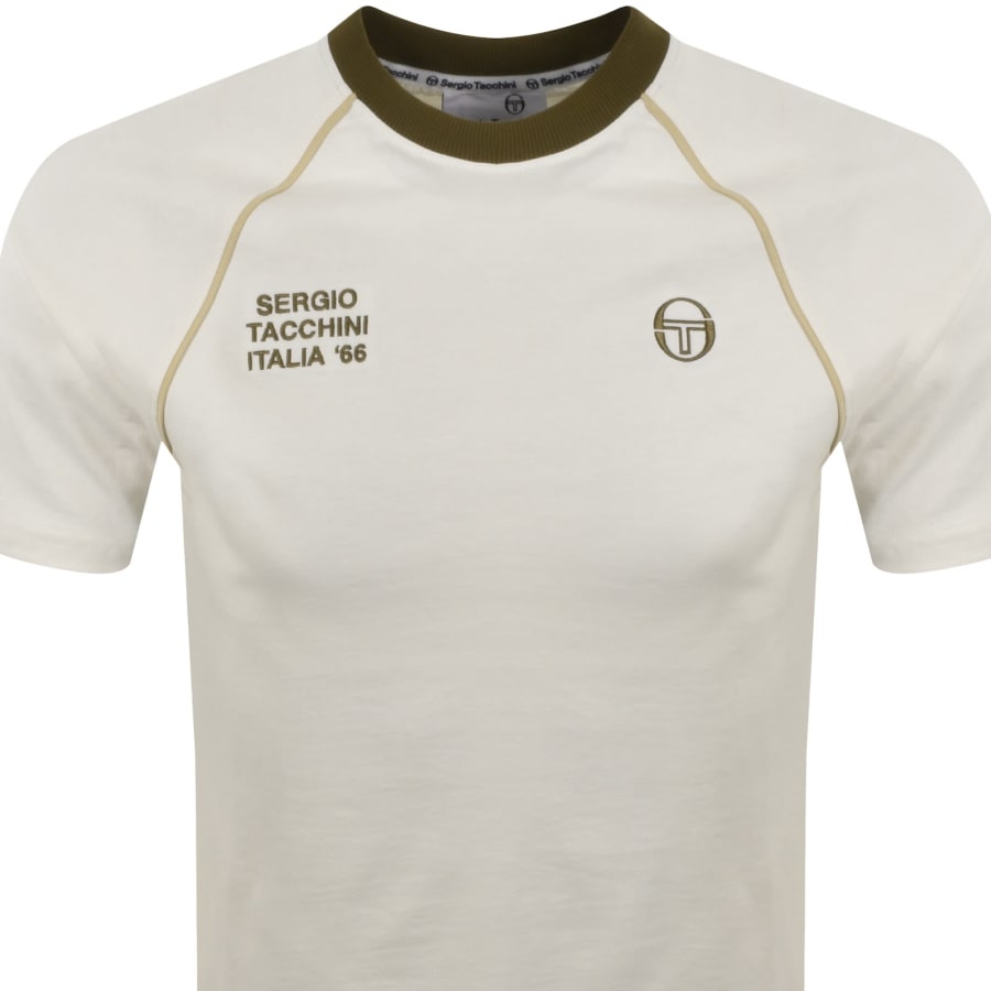 Image number 2 for Sergio Tacchini Ghibli Davis T Shirt Cream