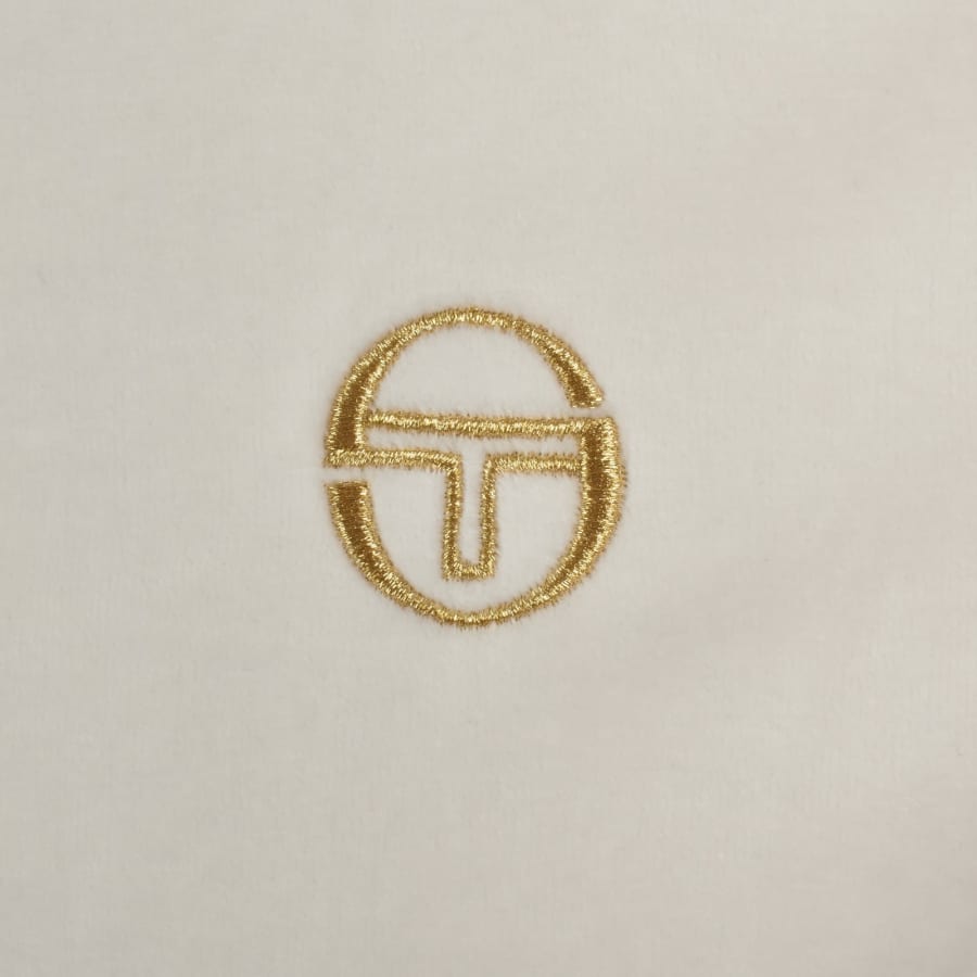 Image number 3 for Sergio Tacchini Monte Velour T Shirt Cream
