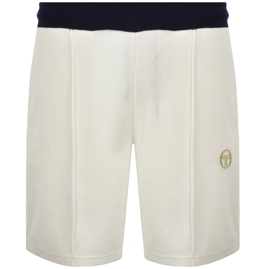 Image number 2 for Sergio Tacchini Monte Velour Shorts Cream