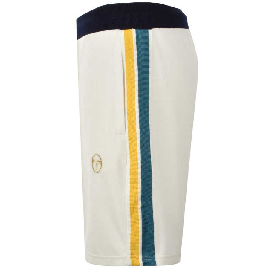 Image number 5 for Sergio Tacchini Monte Velour Shorts Cream