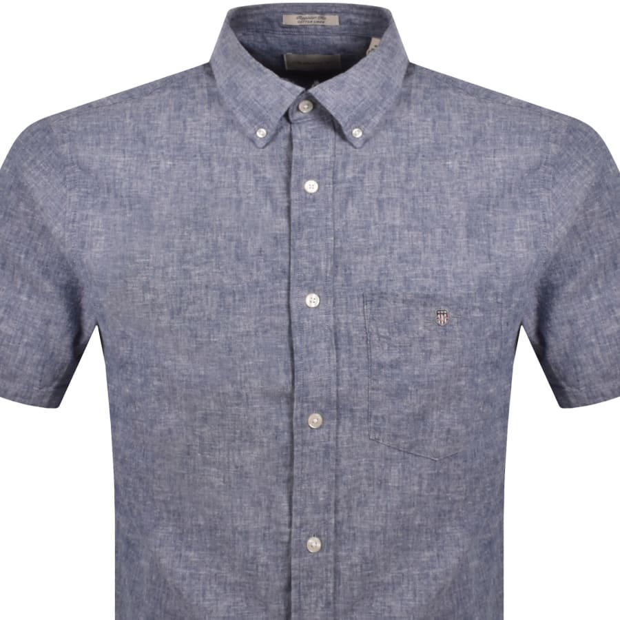 Image number 2 for Gant Seersucker Shirt Blue