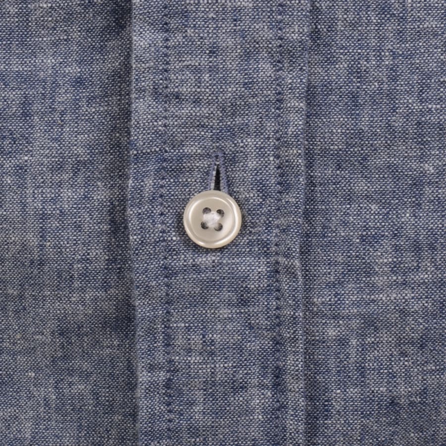 Image number 4 for Gant Seersucker Shirt Blue