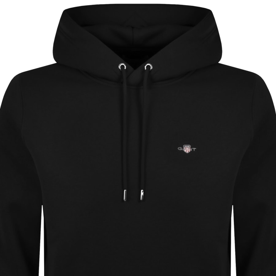 Image number 2 for Gant Regular Shield Hoodie Black